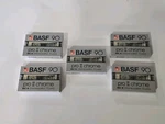 Basf 90 Pro Ii-cr Chrome Iec Blank Cassette Tape Lot Of 5. Fixed Price $149.98.