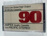 Ampex C90 Vintage Min Blank Cassette Sealed High Output Pacific Stereo Nos. Fixed Price $12.99.