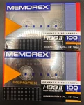 Lot Of 2 Factory Sealed Memorex 100 Minute Hbs Ii High Bias Audio Cassettes. Fixed Price $9.99.