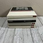 Lot Of 6 Vintage Used Blank Reel-to-reel Magnetic Tapes Scotch & Ampex 7" Reels. Fixed Price $29.99.
