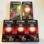 New Vhs Blank Video Tapes Sealed Lot Of 5 -tdk T-120 (4) Fujifilm HQ160 (1). Fixed Price $6.00.
