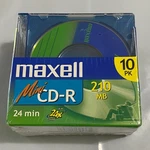Maxell Mini Cd-r 24 210 Mb Pack Recordable 3" Discs Vintage Tech 90S Y2K. Fixed Price $11.39.