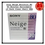 Sony Neige Minidisc Md 80 Minutes Recordable 10 Pack Clear Shell New. Fixed Price $141.55.