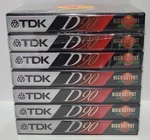 Tdk D90 High Output Ieci/type Blank Audio Cassette Tapes Pack Of 7 Sealed New.. Fixed Price $20.00.