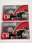 Maxell Ur 60 Minute Blank Audio Cassette Tapes Normal Bias Lot Of 2. Fixed Price $10.00.