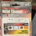 Jwin JC-13 Wet/dry Cassette Head Cleaner Kit With Cleaning Fluid. Fixed Price $15.00.