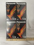 Lot Of 4 Panasonic Sp T-120 Blank Media Recording Cassettes Brand New!. Fixed Price $20.00.