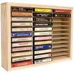 Waratah Designs Cassette Tape Storage Rack, 36-SLOT Wood Slot, Natural. Fixed Price $59.99.