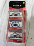 Sony Microcassette 90 Minute Blank Audio Tape 6-PACK. Fixed Price $9.99.