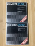 Lot Of 2 Maxell Ln 35-90 Sound Recording Tape Standard Hub 1800FT 96 Mins Sealed. Fixed Price $65.00.