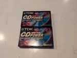 2 Tdk Cd Power Cassette High Bias 90 Min Factory Sealed New Mib. Fixed Price $12.99.