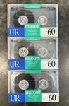 Maxell UR60 Audio Cassette Tapes (2) - Minute, Normal Bias Brand New!. Fixed Price $14.95.