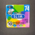 Axia Slim Discs Mini 74 Blank Recordable 5 Colors Mix Japan - 10 Pack. Fixed Price $54.00.