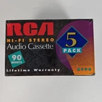 5 Vtg Rca Audio Cassette Tapes New Sealed Package 90 Minutes Hi Fi Stereo. Fixed Price $5.00.