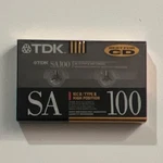 Tdk SA100 Iec Ii Type High Position Recordable Cassette Tape Min. Fixed Price $8.00.
