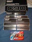 6 New Maxell Communicator Series C90 P/i Blank Audio Cassette Tapes & Tdk D90. Fixed Price $9.99.