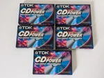 Tdk Cd Power High Bias 90 Min Audio Cassette 5 Pack New. Fixed Price $25.00.