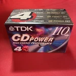 4 Pack Tdk Cd Power 110 Min Blank Audio Cassettes High Bias Type Ii New Sealed. Fixed Price $21.00.