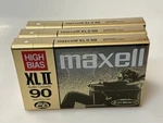 Maxell Xlii 90 High Bias Audio Cassette Tape Bundle Sealed Of 3. Fixed Price $24.99.