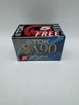 New Sealed Cassettes Tdk SA-90 Minute Cd High Bias 5-PACK Type Ii. Fixed Price $40.00.