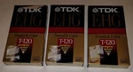 Sealed 3 Tdk Vhs Tapes Lot Ehg Extra High Grade Sound & Color T-120 6 Hr Ep. Fixed Price $11.44.