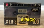 New Maxwell Xlii-s 100 Audio Cassette Tape High Bias 6 Pack. Fixed Price $49.99.