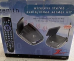 Zenith Wireless Stereo Audio Video Sender Kit Nos Missing Remote. Fixed Price $14.99.