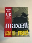 Maxell Normal Bias Ur 60 MINUTES/90M 8 Pack Bonus Audio Cassettes Iec Type 1. Fixed Price $10.20.