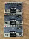 Maxell Xlii High Bias Cassette Tape 100 Min. Black Magnetite - New! Sealed! (3). Fixed Price $21.71.