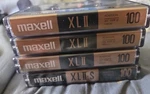 Lot Of 4 Used Vintage Maxell Xlii 100 And High Bias Type Tapes. Fixed Price $25.00.