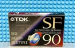 Tdk Sf 90 1992 Europe Type Ii Blank Cassette Tape (1) (sealed). Fixed Price $28.79.