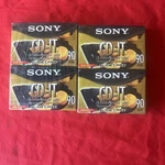Lot Of Four Sealed Sony C-90CDT2L High Bias Audio Cassette Tapes. Fixed Price $14.99.