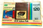 Recoton Vcr Value Pak - Vhs Tape, Dust Cover, Head Cleaner New. Fixed Price $12.95.