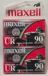 2 Pack Maxell Ur 90 Black Cassette Tapes New Sealed. Fixed Price $5.48.