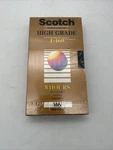 Scotch High Grade T-160 Videocassette Vhs Tape 8 Hours New Sealed. Fixed Price $8.99.