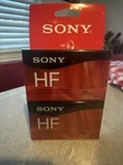 2-PACK Sony Hf Hi Fi Normal Bias 90-MIN Blank Audio Cassette Tapes New Sealed. Fixed Price $6.20.