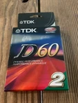 2 New Tdk D60 High Output Dynamic Performance Blank Audio Cassette Tapes. Fixed Price $8.99.