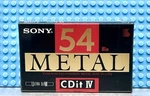Sony Cdit Metal Iv 54 Type Blank Cassette Tape (1) (sealed). Fixed Price $32.39.