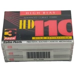 Radio Shack HD-110 High Bias Ii Cobalt Ferric Blank Audio Cassette Tape 3 Pack. Fixed Price $16.94.