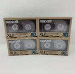 (4) Maxell Xlii 90 Type High Bias Blank Audio Cassette Tapes Sealed Japan Nos. Fixed Price $39.99.