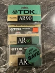 Tdk AR90 Type 1 Ieci Normal Position Twin Pack Blank Cassette Nos Sealed. Fixed Price $50.00.