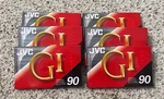 Lot Of 6 Jvc Gi G1 90 Minute Blank Audio Cassette Tapes - New And Unopened. Fixed Price $7.49.