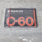 Vintage Sanyo Blank Cassette Tape C-60 Executive Compact Black Japan. Fixed Price $19.99.