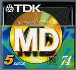 (5)PACK Tdk Md-xg Gold Minidiscs 74 Minute Sealed New. Fixed Price $29.95.