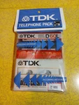 Tdk Telephone Pack New Old Stock. Fixed Price $10.00.