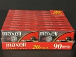 Maxell Audio Cassette Tapes 20 Pack Sealed Normal Bias Ur 90 Minute Iec Type 1. Fixed Price $39.96.