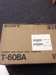 Sony Premier High Grade Video Cassette T-60BA Box Of 10. Fixed Price $29.99.