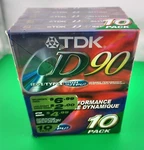Tdk D90 Ieci Type High Output Audio Cassette Tapes Blank New Sealed Pack Of 10. Fixed Price $18.95.