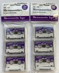 Lot Of 2X 3-PACKS Radio Shack MC-60 Microcassette Tapes Sealed # 44-647 New. Fixed Price $18.95.