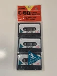 New 3PK. Sentry C-60 Blank Audio Sealed Cassette Tape 60MIN Low Noise Vtg 1990S. Fixed Price $8.50.
